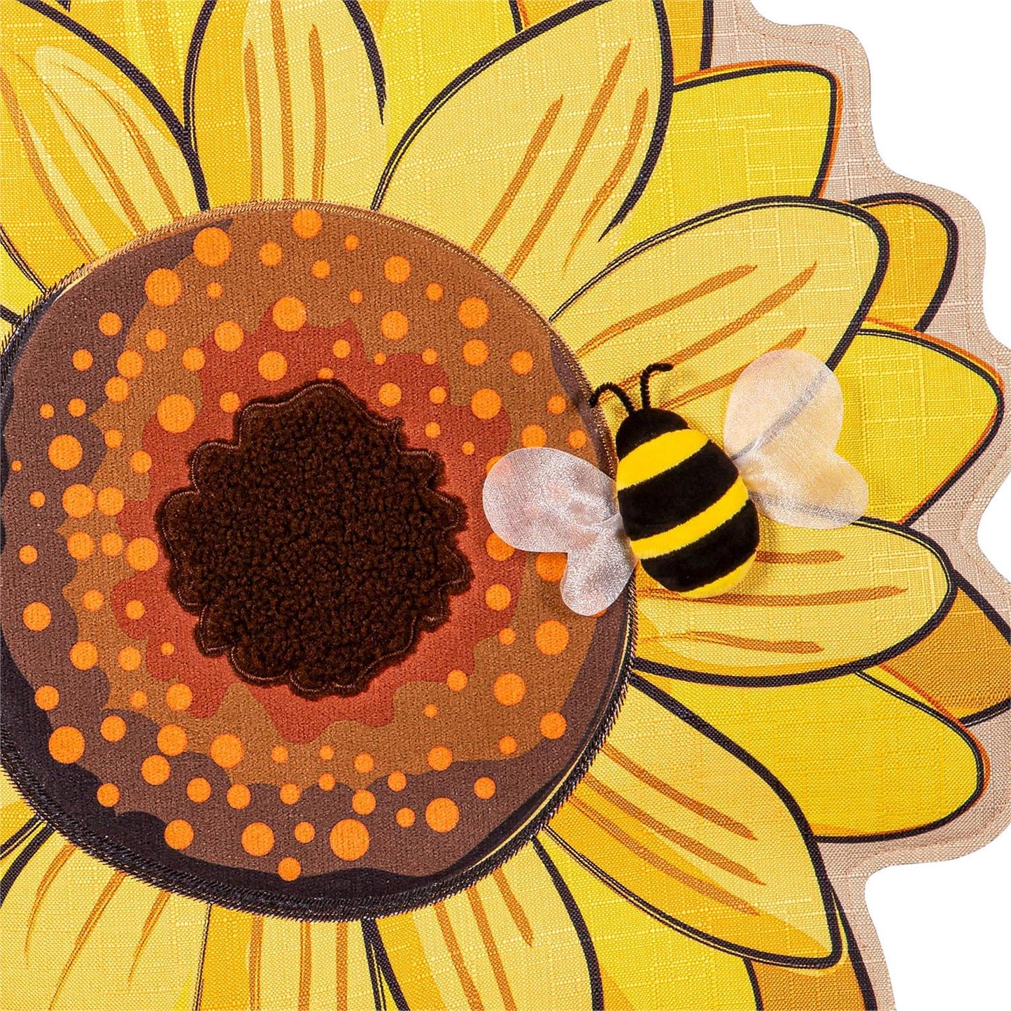 Daisy/Sunflower Double Sided Estate Door Hanger; Polyester
