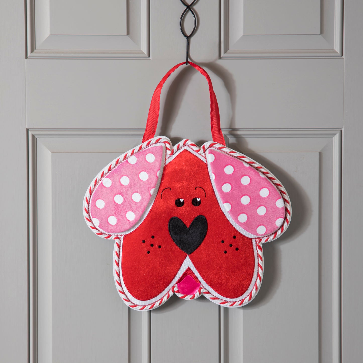 Puppy Love Door Hanger; Burlap 13"Lx15.5"W