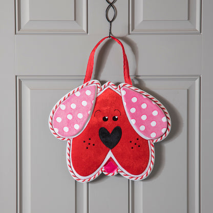 Puppy Love Door Hanger; Burlap 13"Lx15.5"W