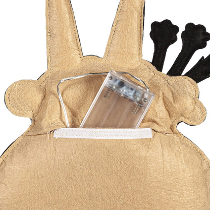 Witch with Cauldron Light Up Door Hanger; Burlap 14"Lx9"W