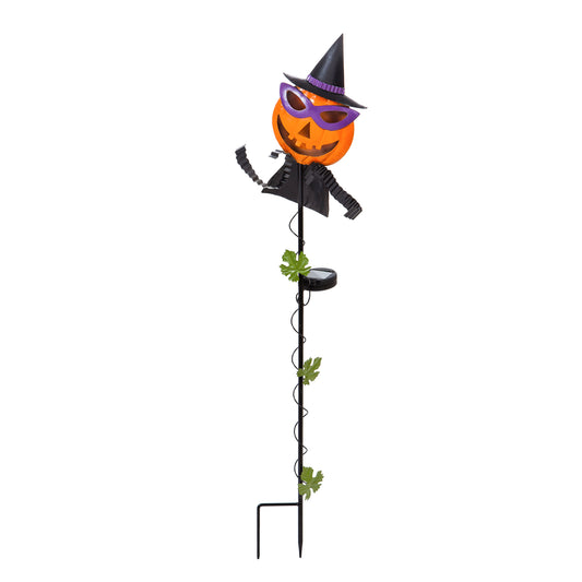 Halloween Jack O'Lantern Solar Stake