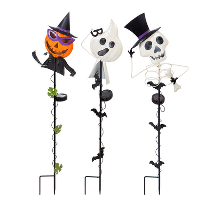 Halloween Jack O'Lantern Solar Stake