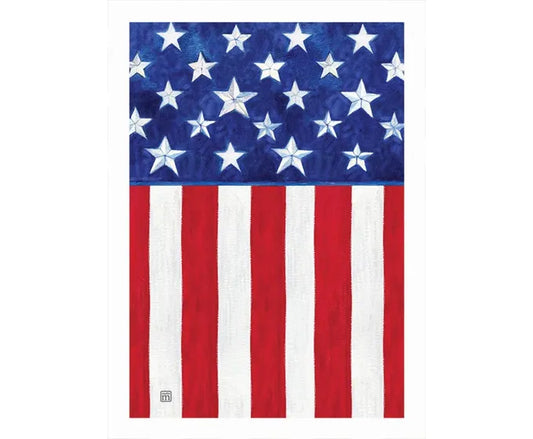 Stars & Stripes Forever Printed Garden Flag; Polyester 12.5"x18"
