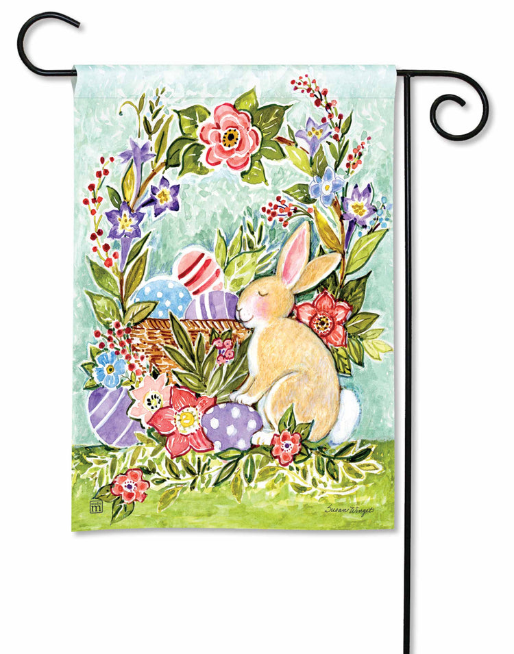 Joyful Easter Printed Garden Flag; Polyester 12.5"x18"