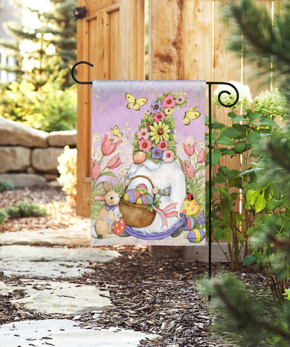 Easter Gnome Garden Flag
