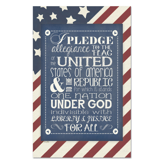 Pledge of Allegiance Wood Sign