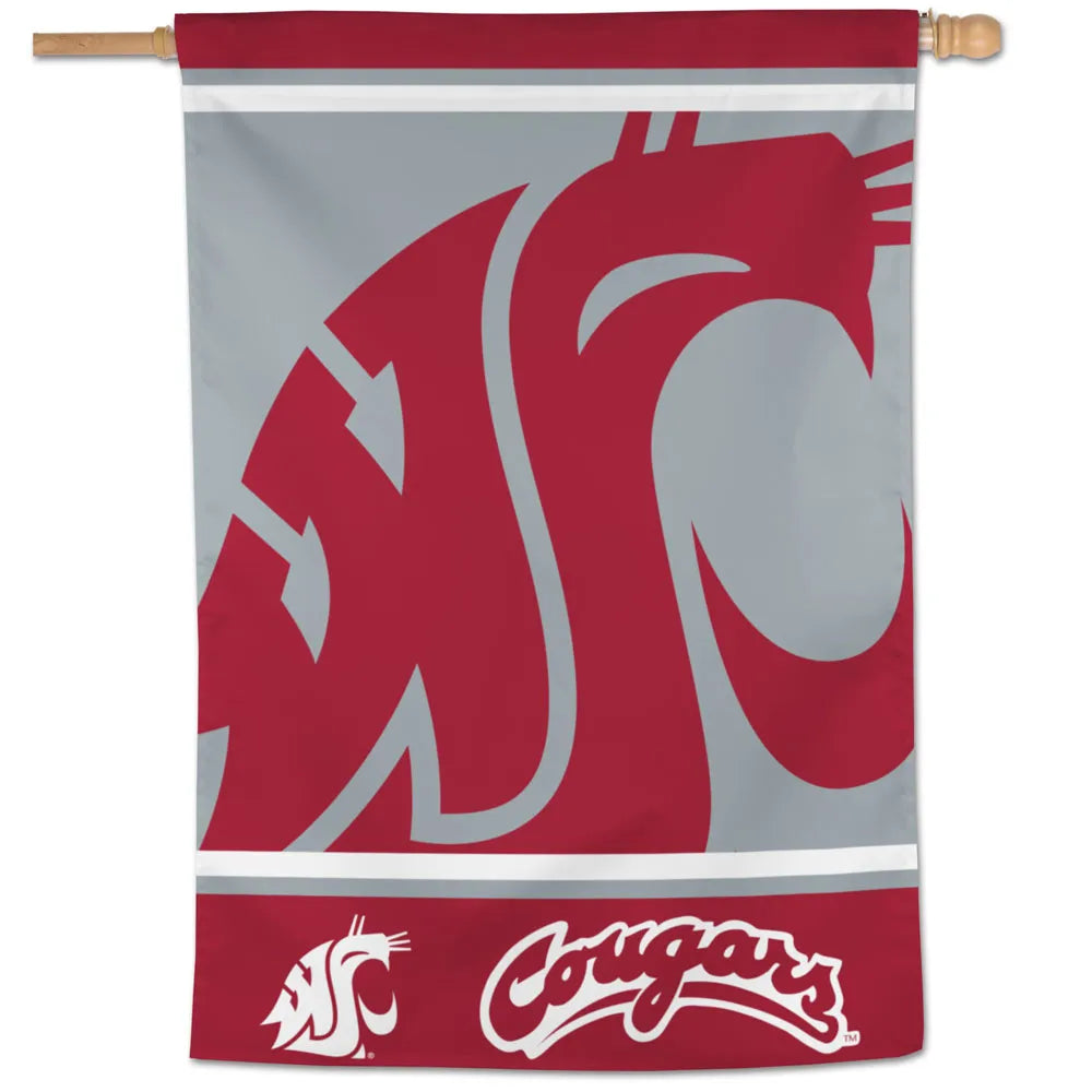 28"x40" Washington State University House Flag; Polyester