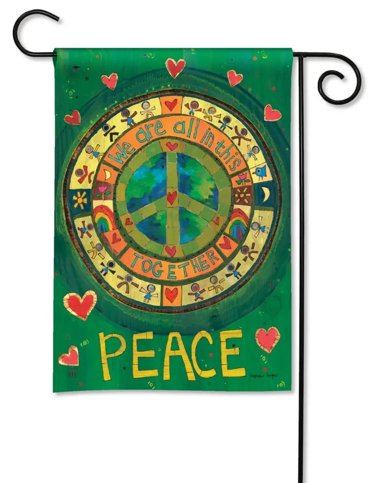 All in This Together Printed Garden Flag; Polyester 12.5"x18"