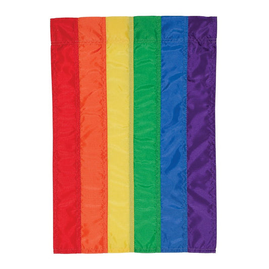 Rainbow Pride Applique Seasonal Garden Flag