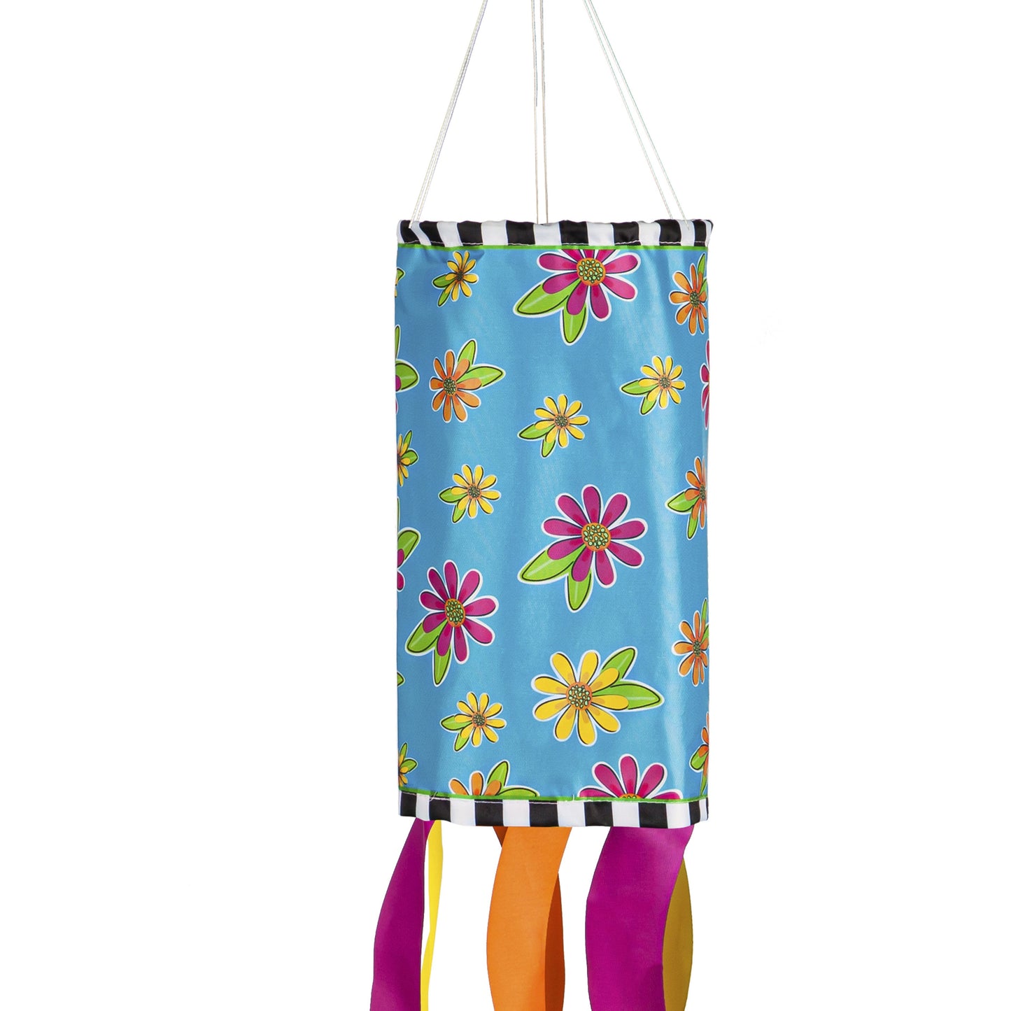 Floral Blessings Windsock; Polyester 7"ODx38"L