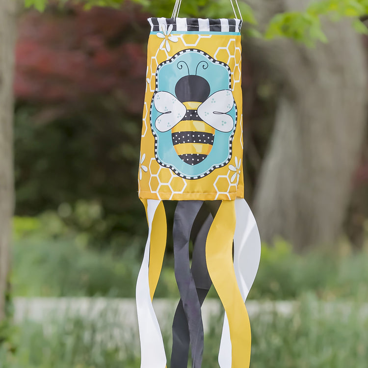 Buzzing Bee Windsock; Polyester 7"ODx38"L