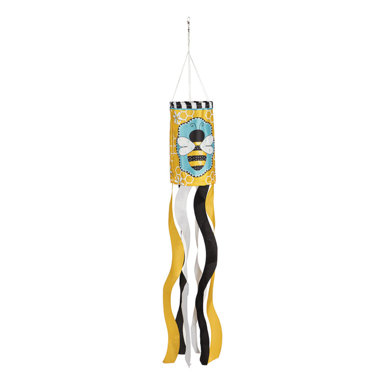 Buzzing Bee Windsock; Polyester 7"ODx38"L