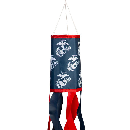 US Marine Corps Windsock; Polyester 6"ODx40"L