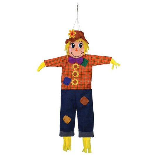 Autumn Scarecrow Wind Friend Windsock; Polyester