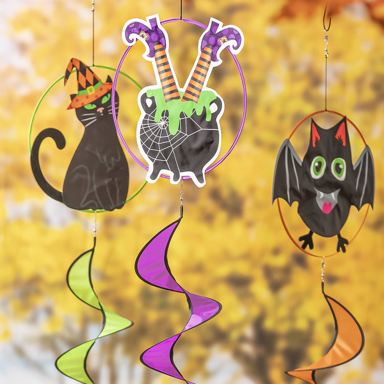 Halloween Kitty Twister Windsock; 51"Lx11.75" W