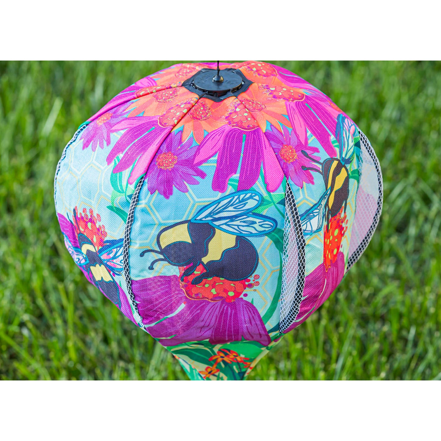 Buzzing Bee Hot Air Balloon Spinner; 55"L x 15" Diameter