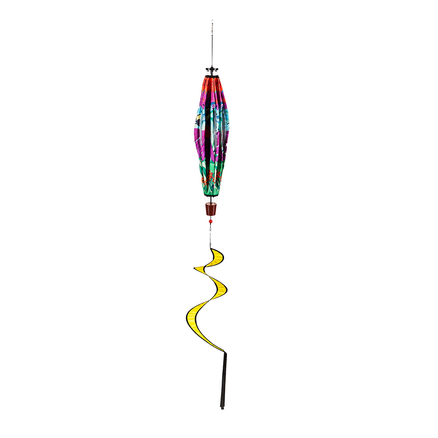 Buzzing Bee Hot Air Balloon Spinner; 55"L x 15" Diameter