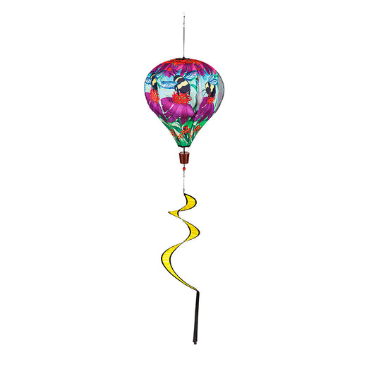 Buzzing Bee Hot Air Balloon Spinner; 55"L x 15" Diameter