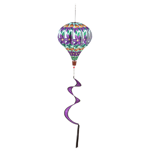 Home Clematis Hot Air Balloon Spinner; 55"L x 15" Diameter