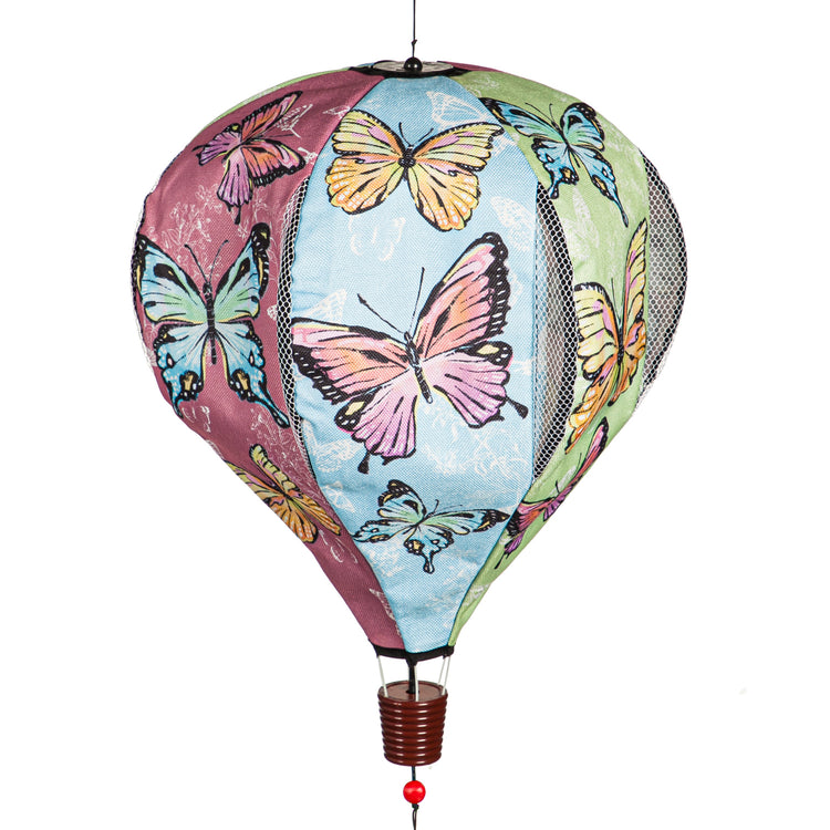 Butterfly Fields Hot Air Balloon Spinner; 55"Lx15" Wx15"D