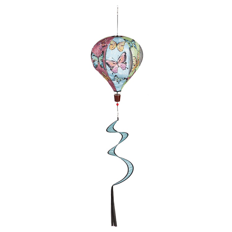 Butterfly Fields Hot Air Balloon Spinner; 55"Lx15" Wx15"D