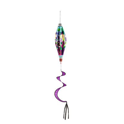 Pansy Garden Hot Air Balloon Spinner Windsock