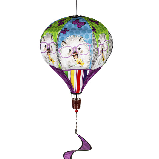 Hedgehog Pal Hot Air Balloon Spinner; 55"L x 15" Diameter