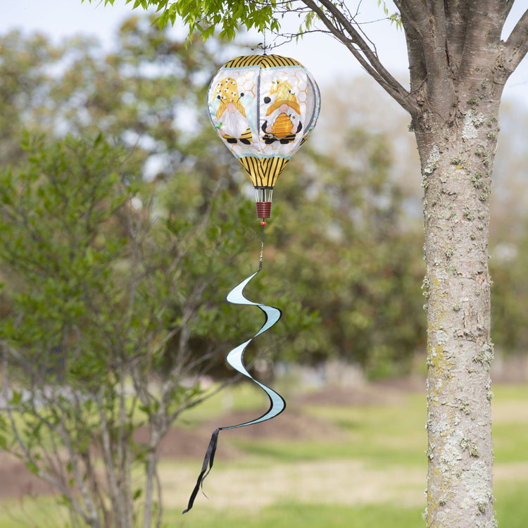 Bee Humble Bee Hot Air Balloon Spinner; 55"L x 15" Diameter
