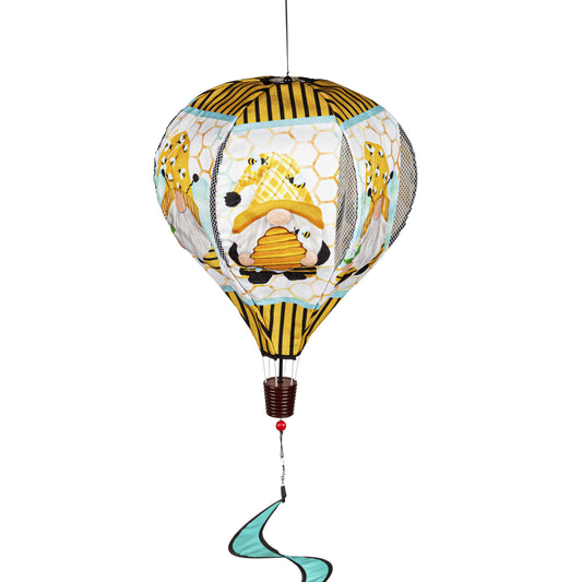 Bee Humble Bee Hot Air Balloon Spinner; 55"L x 15" Diameter