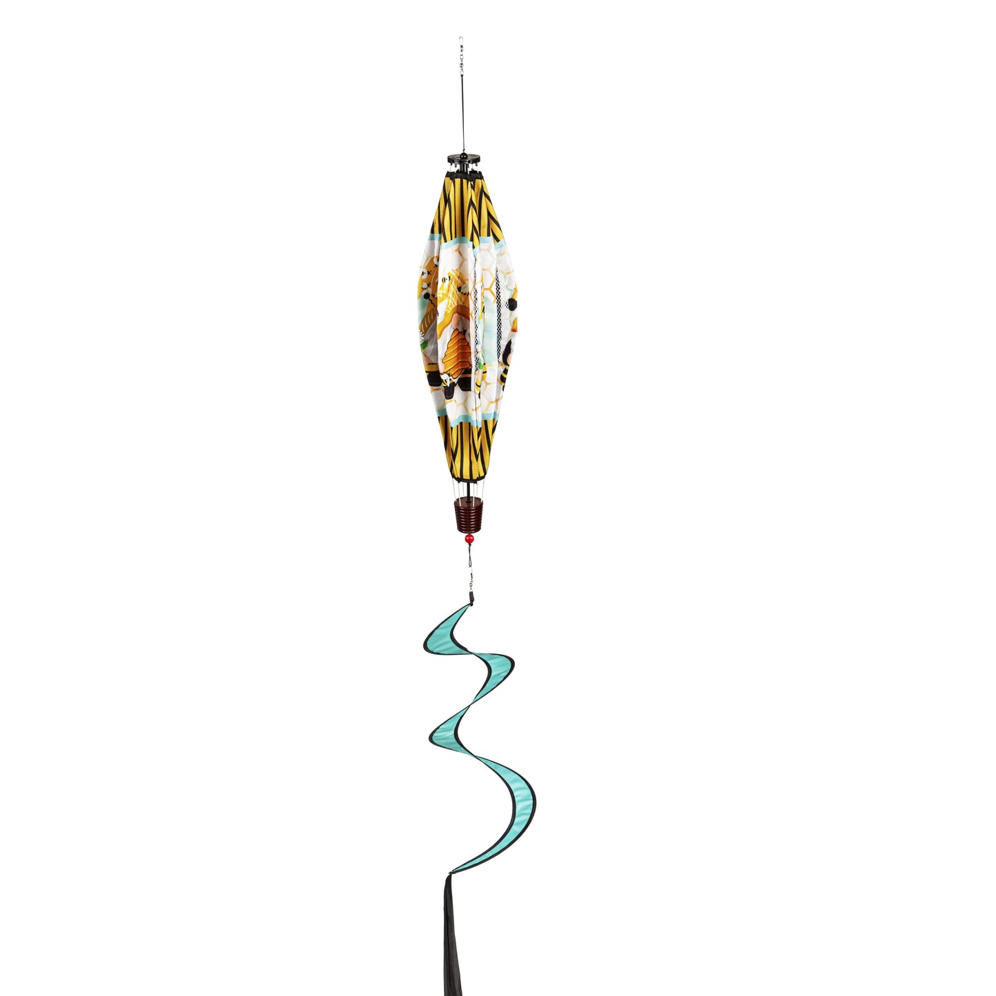 Bee Humble Bee Hot Air Balloon Spinner; 55"L x 15" Diameter