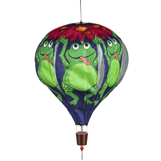 Jumping Frog Hot Air Balloon Spinner; 55"L x 15" Diameter