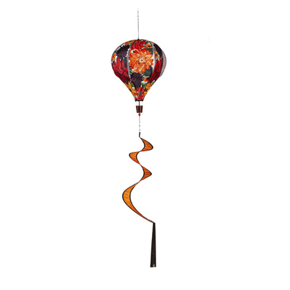 Fall Floral Home Sweet Home Hot Air Balloon Spinner; 55"L x 15" Diameter