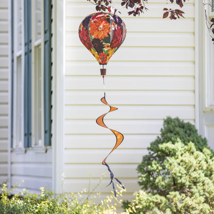 Fall Floral Home Sweet Home Hot Air Balloon Spinner; 55"L x 15" Diameter