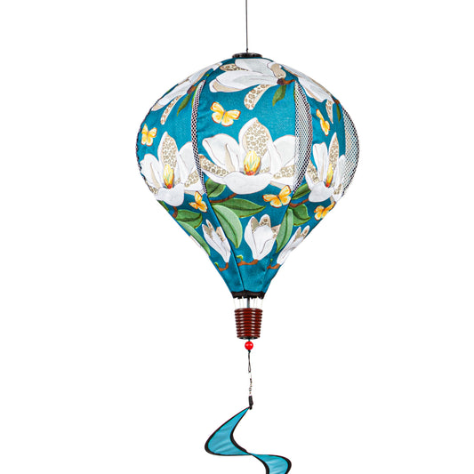 Leopard Magnolia Welcome Hot Air Balloon Spinner; 55"L x 15" Diameter