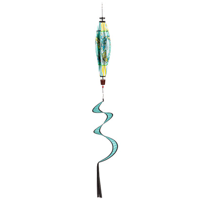 Floral Butterfly Hot Air Balloon Spinner; 55"L x 15" Diameter