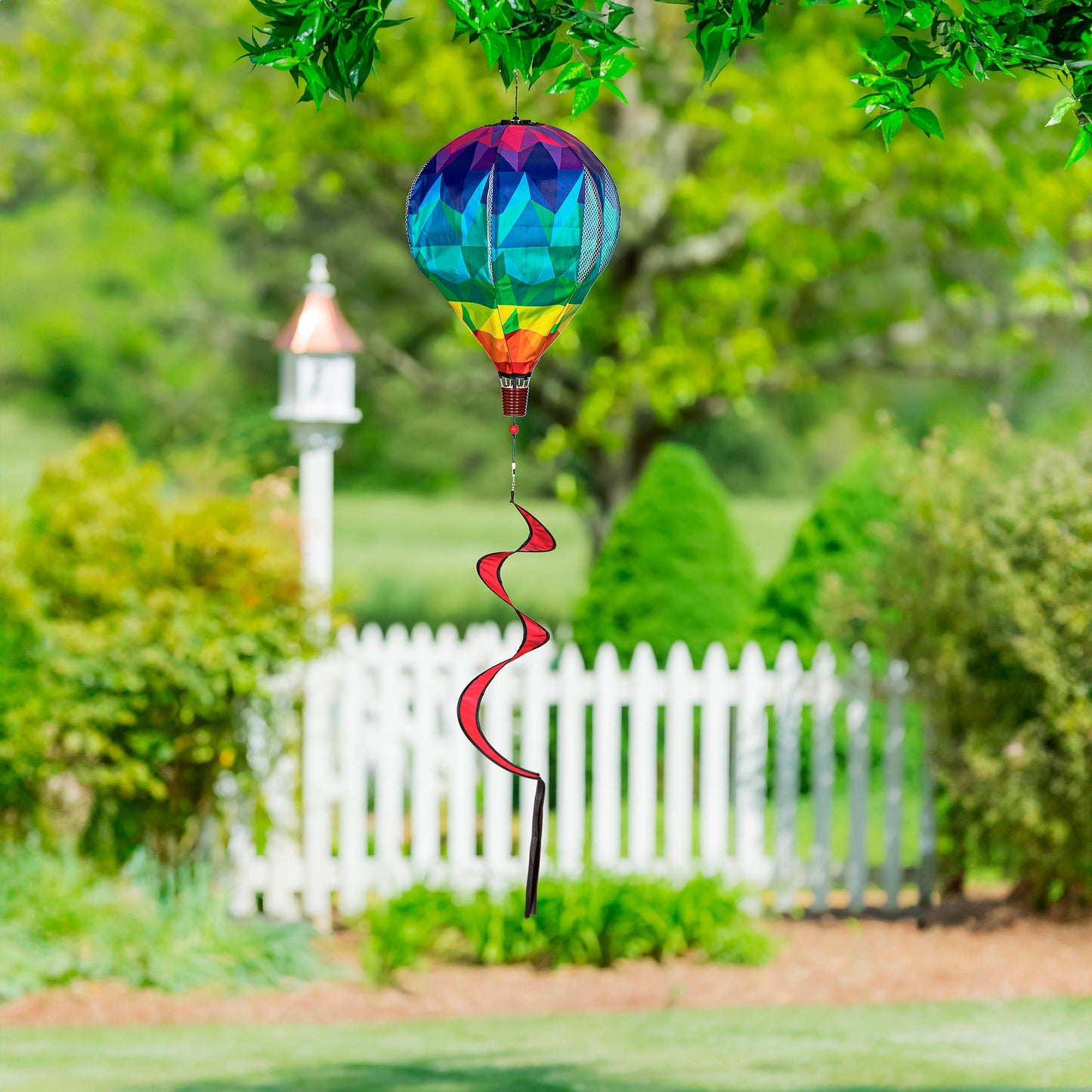 Spectrum Rainbow Hot Air Balloon Spinner Windsock