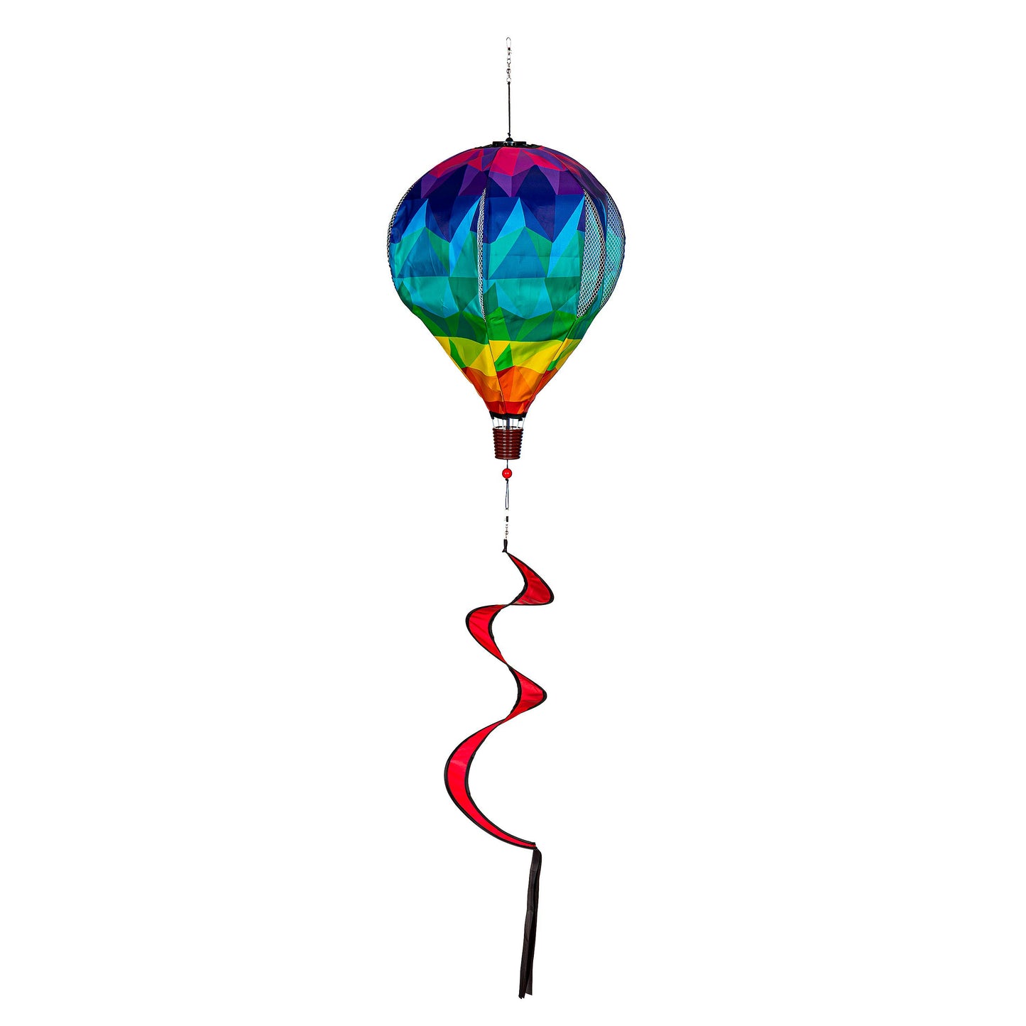 Spectrum Rainbow Hot Air Balloon Spinner Windsock
