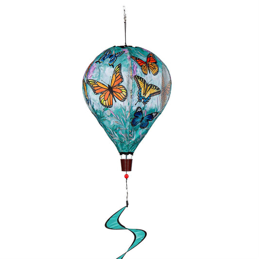 Welcome Home Butterflies Hot Air Balloon Spinner; 55"L x 15" Diameter