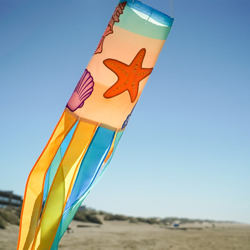"Seashells" Applique Windsock