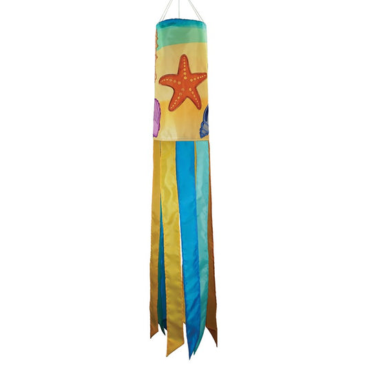 "Seashells" Applique Windsock