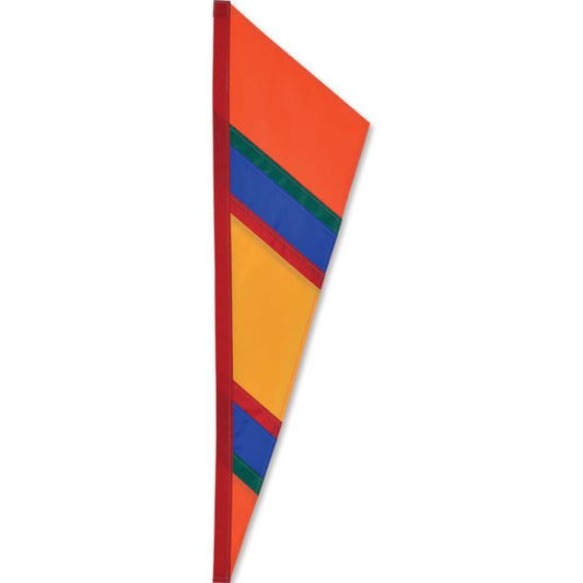 Fanion Bike Flag to include 6' 3-piece 6mm fiberglass bike pole; Polyester 9"x33" - Northwest Orange
