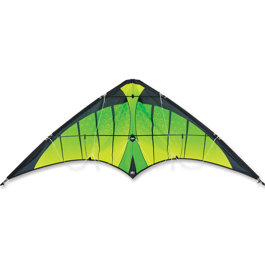 Neon Ripstop Nylon Osprey Sport Kite with Tubular Fiberglass Frame to include 80 ft. 100 lb. Test Low Stretch Polyester Line with Flying Straps