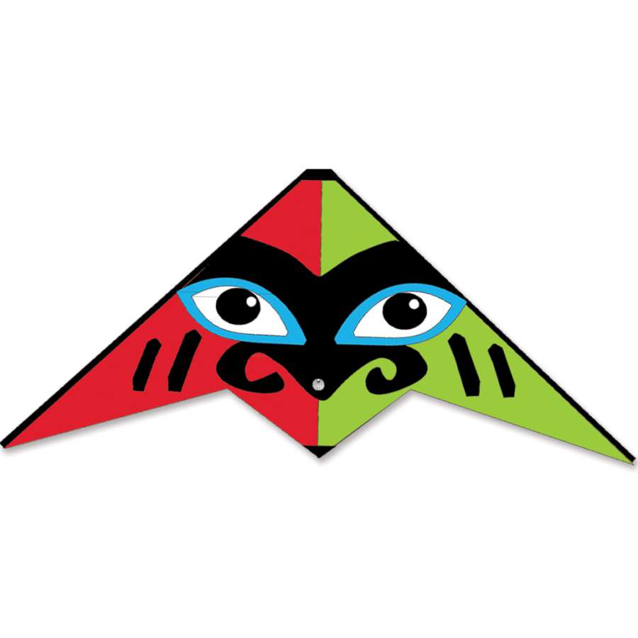 Totem Ultrawing Ripstop Nylon Sport Kite with Solid Fiberglass Frame to include Test Line & Extracto Winder with Wrist Straps