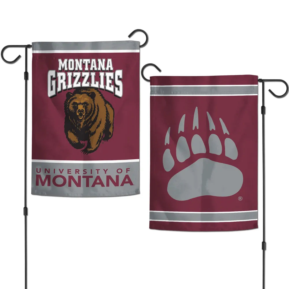 12.5"x18" University of Montana Grizzlies 2-Sided Garden Flag; Polyester