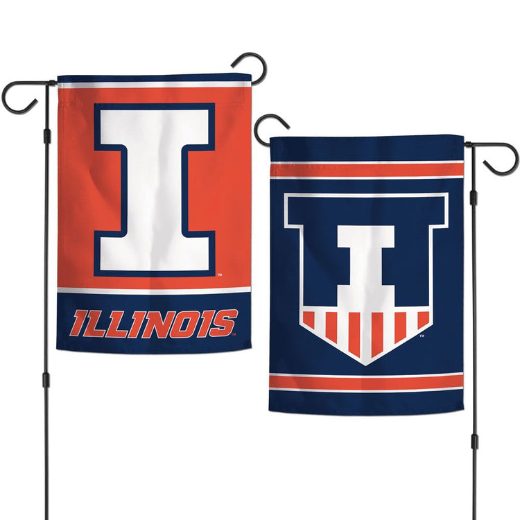 12.5"x18" University of Illinois Fighting Illini Double-Sided Garden Flag