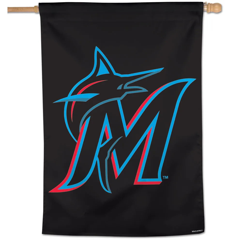 28"x40" Miami Marlins House Flag; Polyester