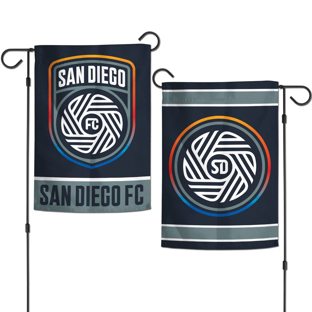12.5"x18" San Diego FC 2-Sided Garden Flag; Polyester
