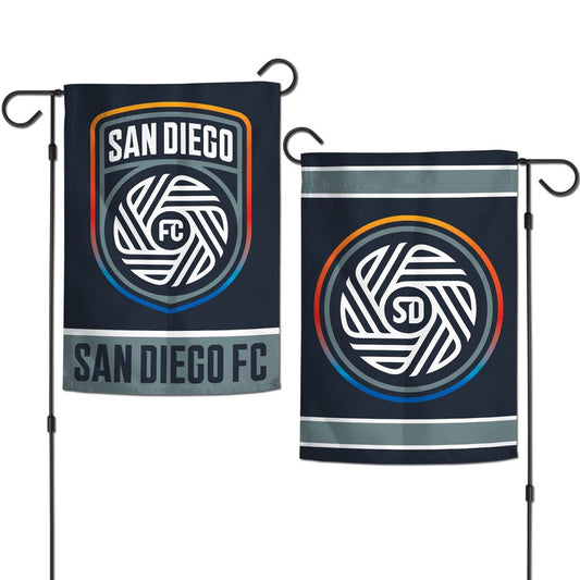 12.5"x18" San Diego FC 2-Sided Garden Flag; Polyester