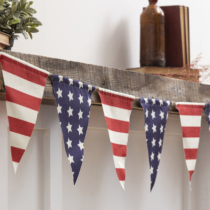 Patriotic Stars & Stripes Garland