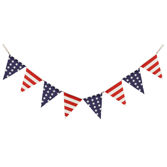 Patriotic Stars & Stripes Garland